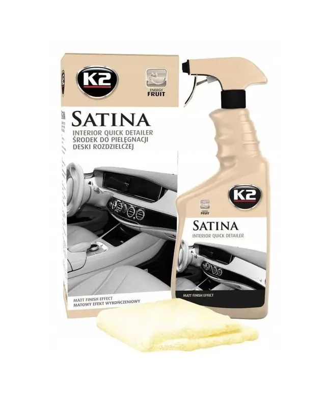 K2 SATINA + MIKROFIBRA dressing do kokpitu - Oferta specjalna