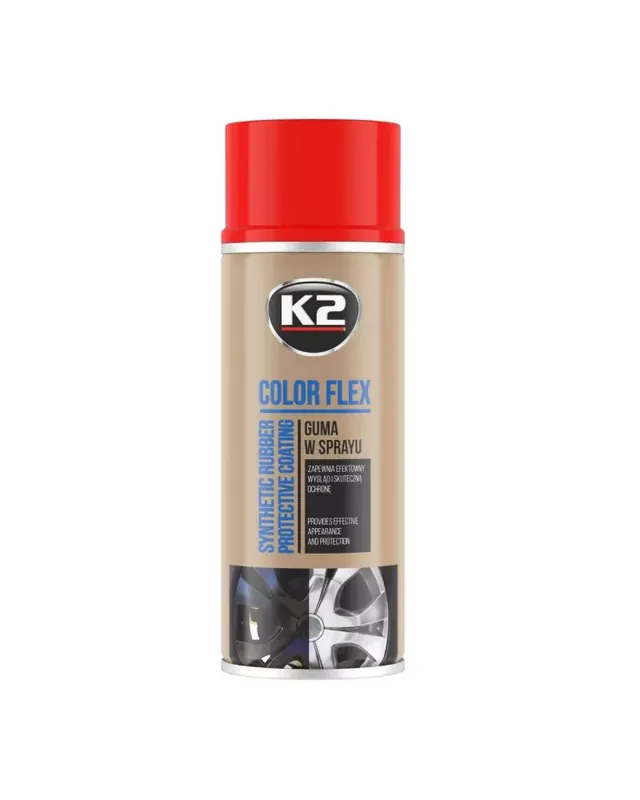 Cena producenta - K2 color flex guma w sprayu CZERWONY 400 ml