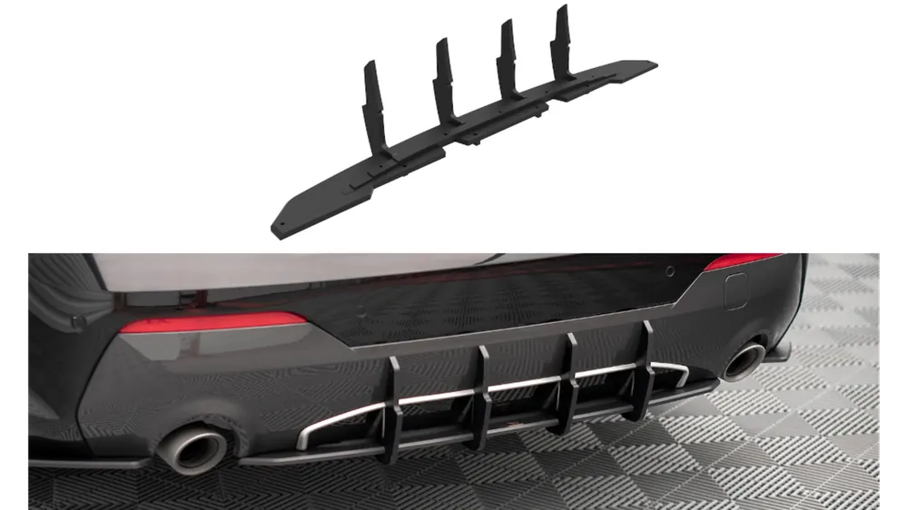 Oszczędź teraz | Dyfuzor BMW 4 G22 M-Pack Tył Street Pro Black-Red