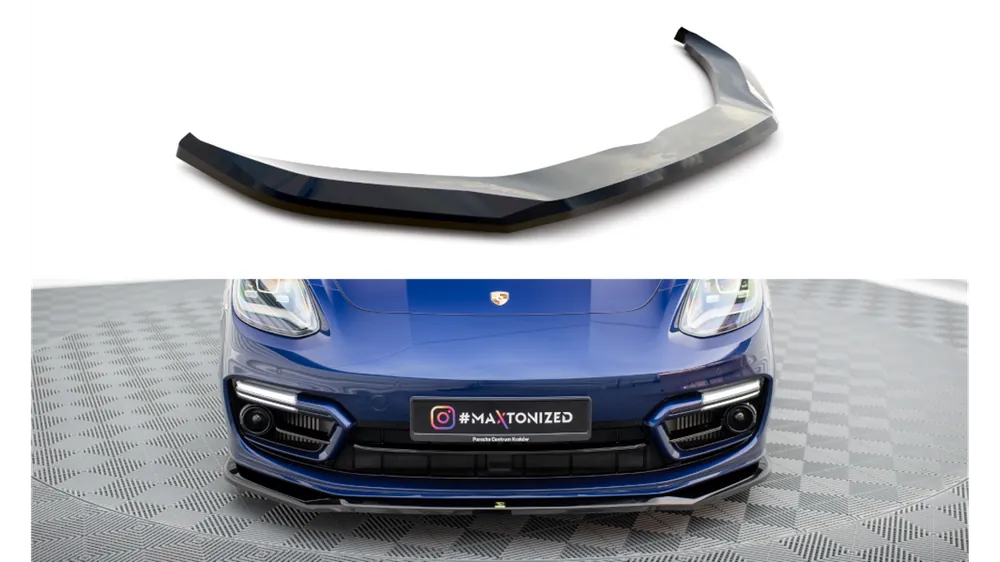 Bardzo popularny produkt - Splitter Porsche Panamera E-Hybrid 971 Facelift przód v.1