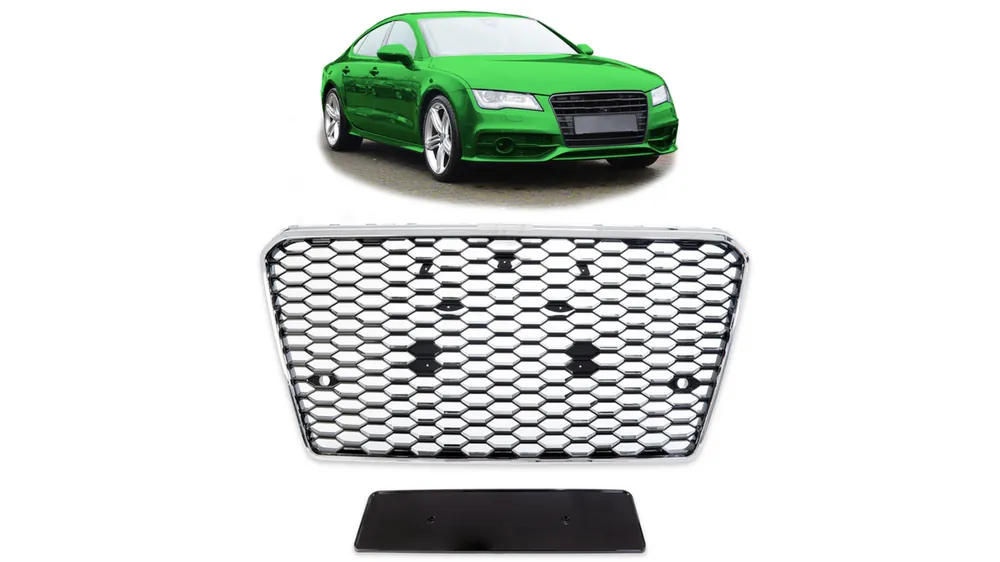 Bezpieczna płatność - Grill Audi A7 C7 Chrome & Gloss Black