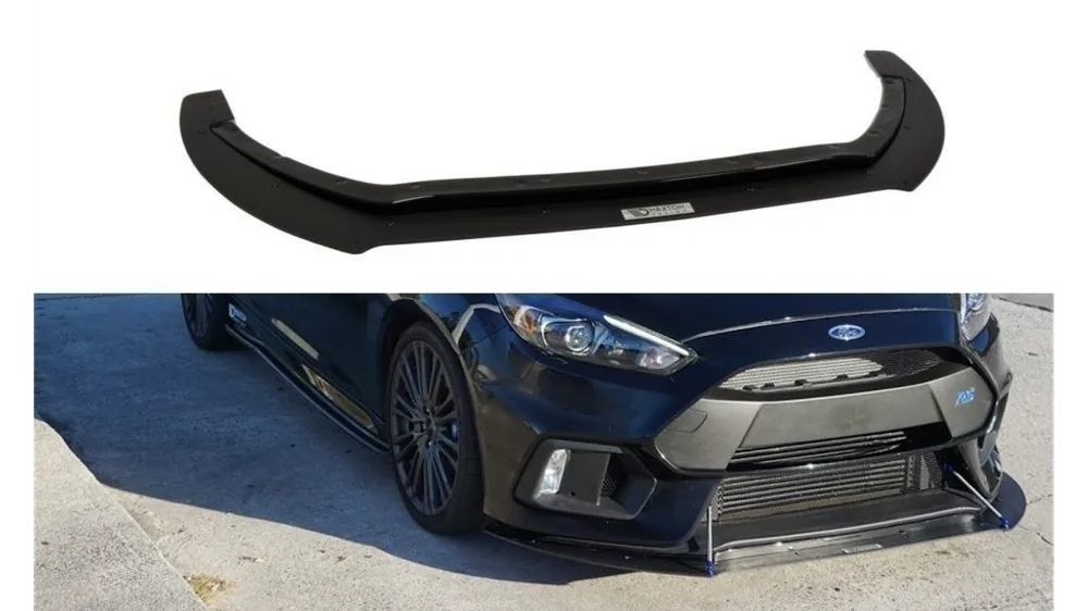 Wysoka jakość | Splitter Ford Focus III RS przód Hybrydowy Gloss Black