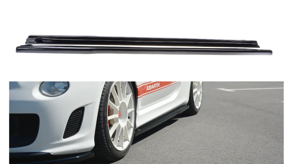 Dokładka Fiat 500 Abarth I Progi Gloss Black - Kup dziś