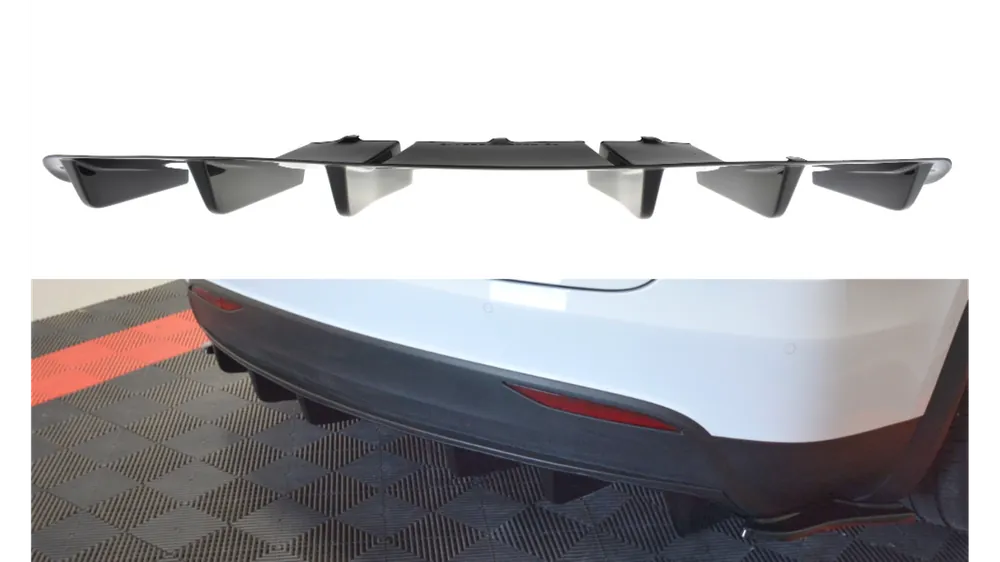 Dokładka Tesla Model X Zderzak Tył Gloss Black | Super okazja