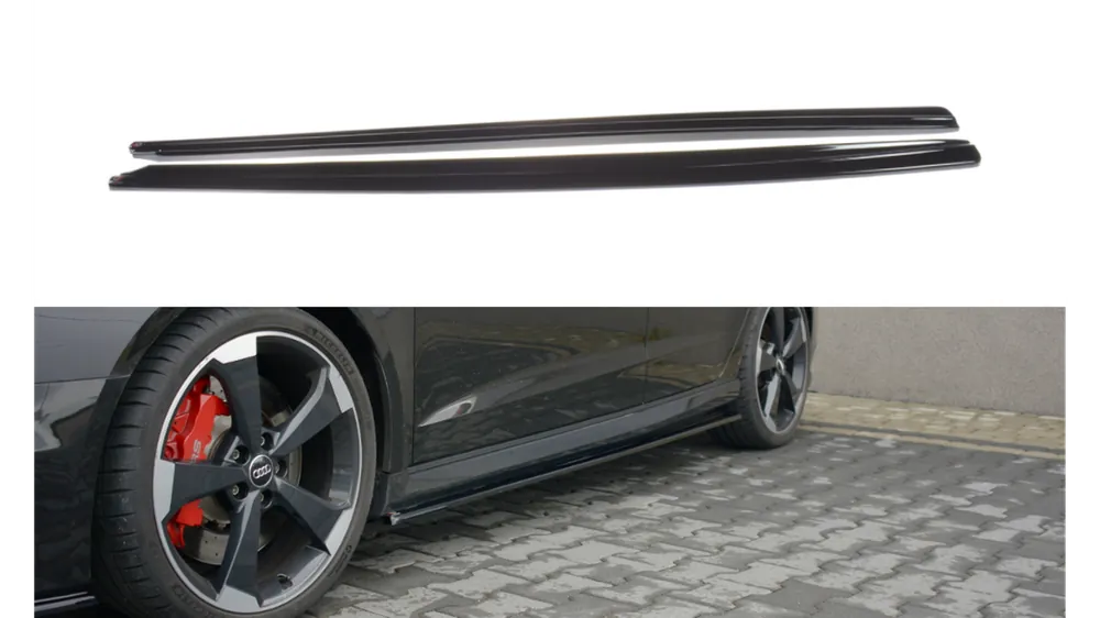 Dokładka Audi RS3 8V Facelift Sportback Progi Gloss Black | Premium